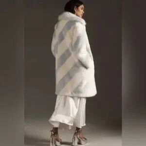 Maeve Faux Fur Coat size M